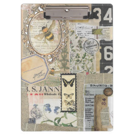 Pranchetas Abelha Botânica Ephemera Decoupage