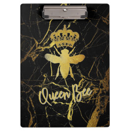 Pranchetas ABELHA RAINHA Cute Clipboard Dourado & Preto best