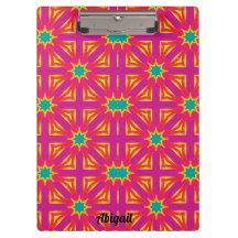 ABIGAIL ~ design amarelo, azul, vermelho e rosa ~