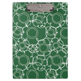 Pranchetas Abstract Floral Matrix (Dark Green) Fine Art