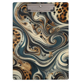 Pranchetas Abstract Leopard Print Swirl