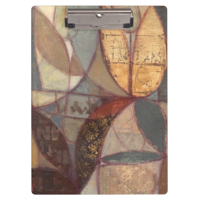 Pranchetas Abstrato Floral Leaf Painting de Norman Wyatt (Frente)