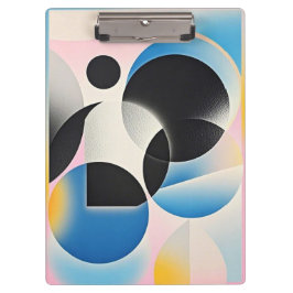 Pranchetas Abstrato geométrica vibrante e branca