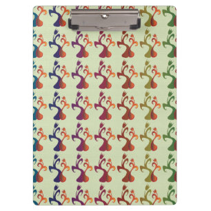 Pranchetas Abstrato Modern Multicolor Tulip Floral design