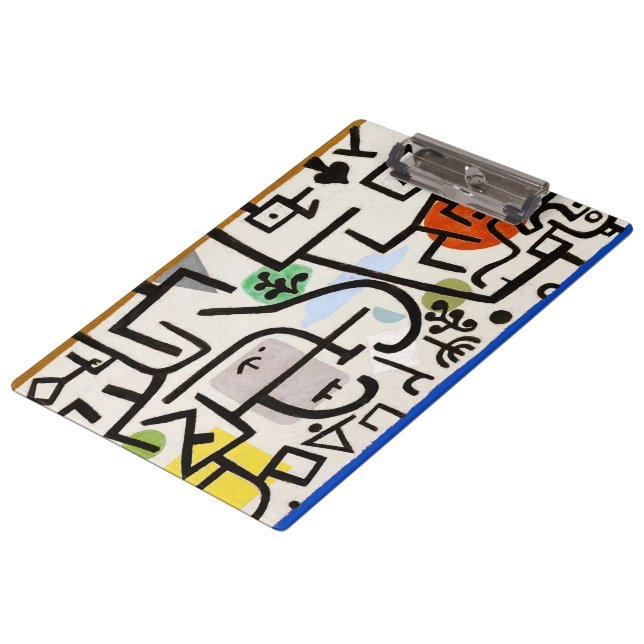 Pranchetas Abstrato moderno de Paul Klee "Rich Port" (Inclinado)