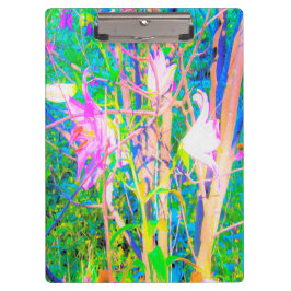 Pranchetas Abstrato Oriental Lily no Meu Jardim Rubio