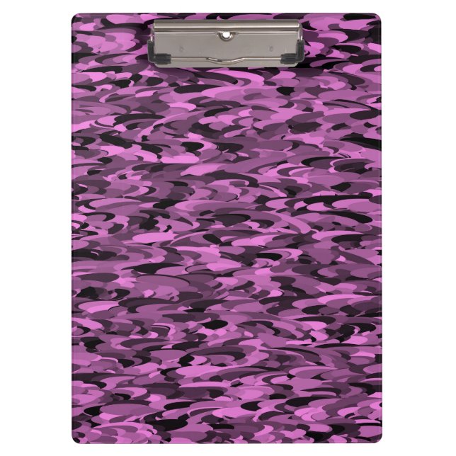 Pranchetas Abstrato Padrão preto roxo (Frente)