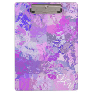 Pranchetas Abstrato Trendy Camo Pink Púrpura Azul