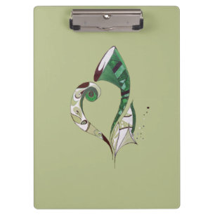 Pranchetas Abstrato Verde moderno ilustração desenhada com a
