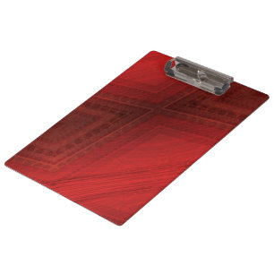 Pranchetas Aceitação Padrão de Boho Eclético Vermelho