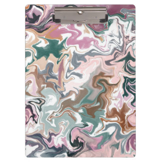 Pranchetas acrílico líquido verde e rosa