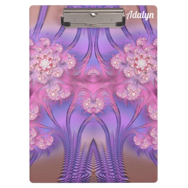 Pranchetas ADALYN ~ PASTEL 3D! Rosa, Mauve CLIPBOARD BRILHANT (Frente)