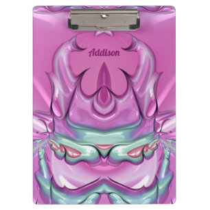Pranchetas ADDISON ~WOW! ESTRANHO! Cinza rosa, branco e ceris