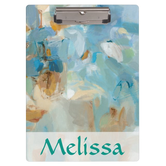 Pranchetas Adicione seu nome | Praia Sparkle (Frente)