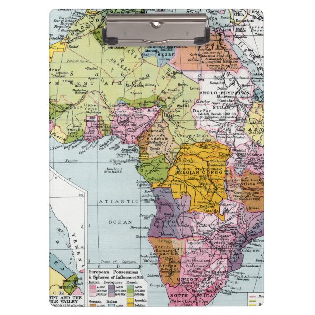 PRANCHETAS ÁFRICA DIVIDIDA, 1914 (Frente)