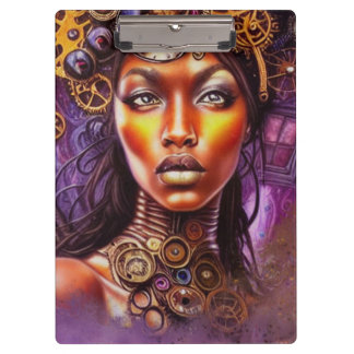 Pranchetas Afro Steampunk Inspired Art