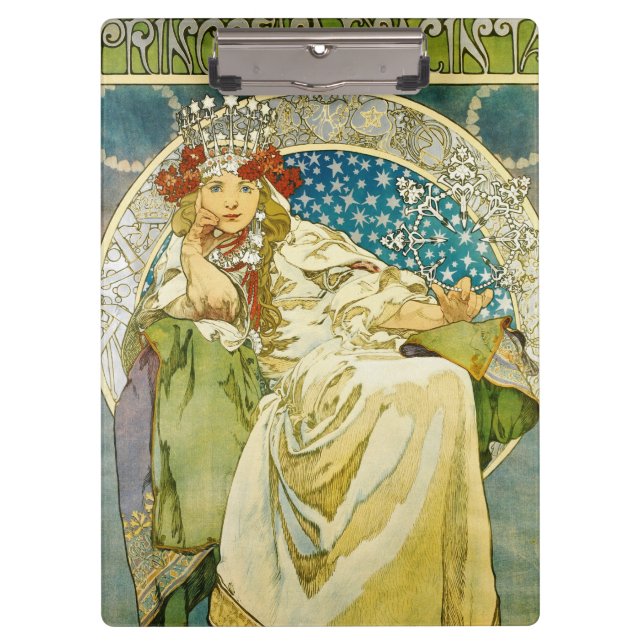 Pranchetas Alphonse Mucha Princess Hyacinth Art Nouveau (Frente)