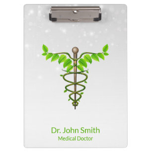 Pranchetas Alternativo Médico Caduco Verde Folha Branca