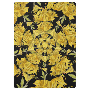 Pranchetas Amarelo e preto Azalea arte fractal