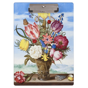Pranchetas Ambrosius Bosschaert Buquê de Flores numa Margem