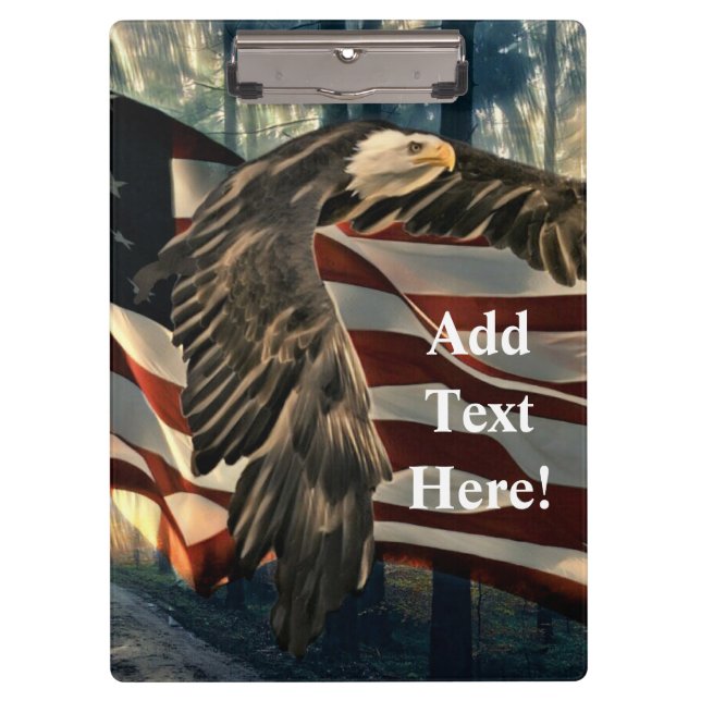 Pranchetas American Flag Bald Eagle (Frente)