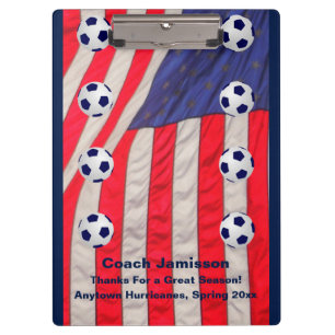 Pranchetas American Flag, Obrigado Treinador Da Equipe De Fut