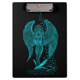 Pranchetas Angel perdeu no Love, Design preto e verde