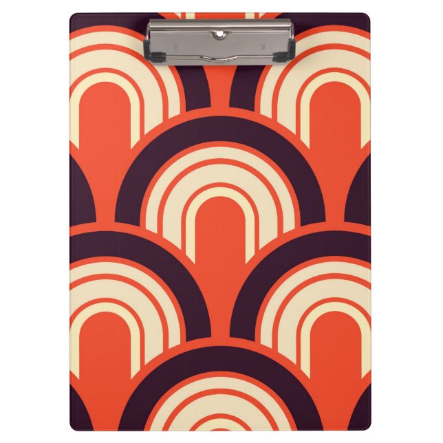 Pranchetas Anos 50 Retro Abstrato (Frente)