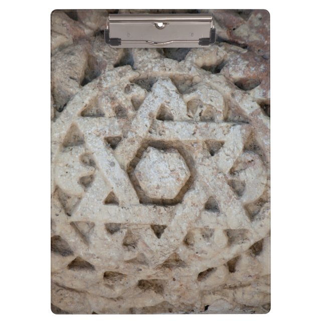 Pranchetas Antiga escultura da Estrela de David, Israel (Frente)