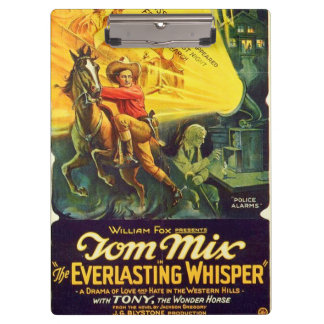 Pranchetas Anúncio do expositor do filme silencioso de Tom