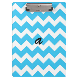 Pranchetas Aqua e listra branca de Chevron