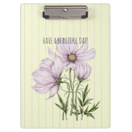 Pranchetas Aquarela floral em roxo Arte retro despojada