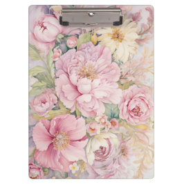 Pranchetas Aquarelas de peônias cor-de-rosa lindas.