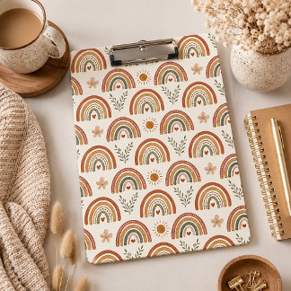 Pranchetas Arco-íris Boho Aquarela Quente