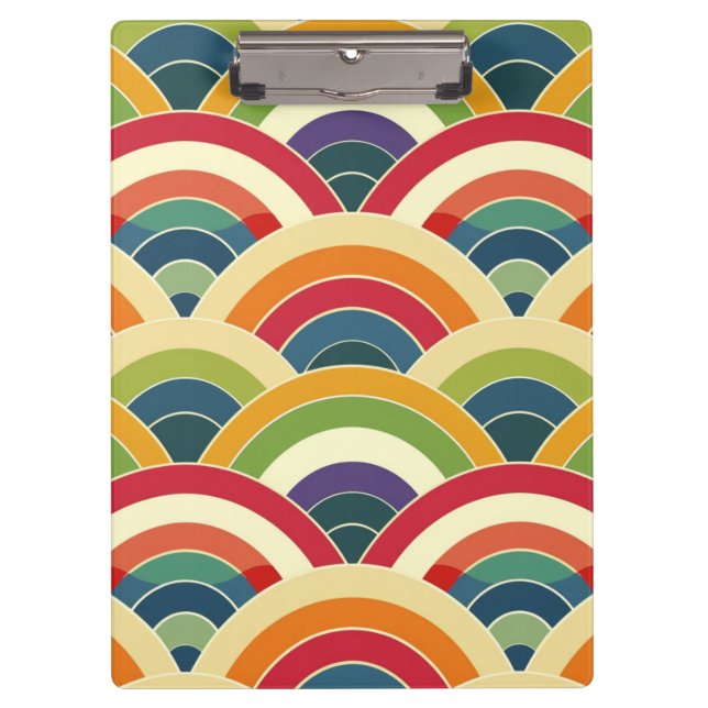 Pranchetas Arco-Íris Colorido Boho (Frente)