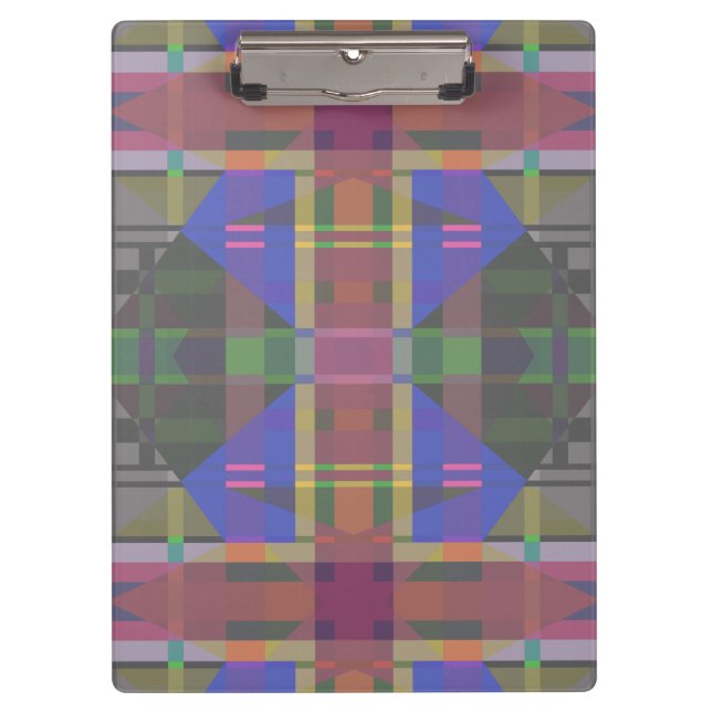 Pranchetas Arco-Íris Colorido Pastel Geométrico (Frente)