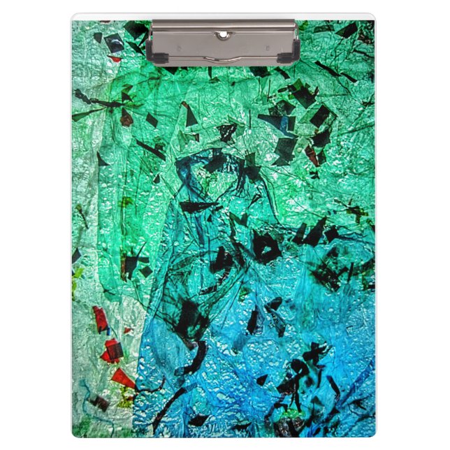 Pranchetas área de transferência abstrato, Reciclar plástico  (Frente)