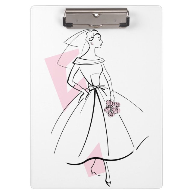 Pranchetas Área de transferência Cor-de-rosa da Moda (Frente)