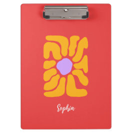 Pranchetas Área de Transferência da Flor de Boho Desenhada Mã