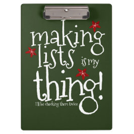 Pranchetas Área de Transferência da Lista Nata e legal do San