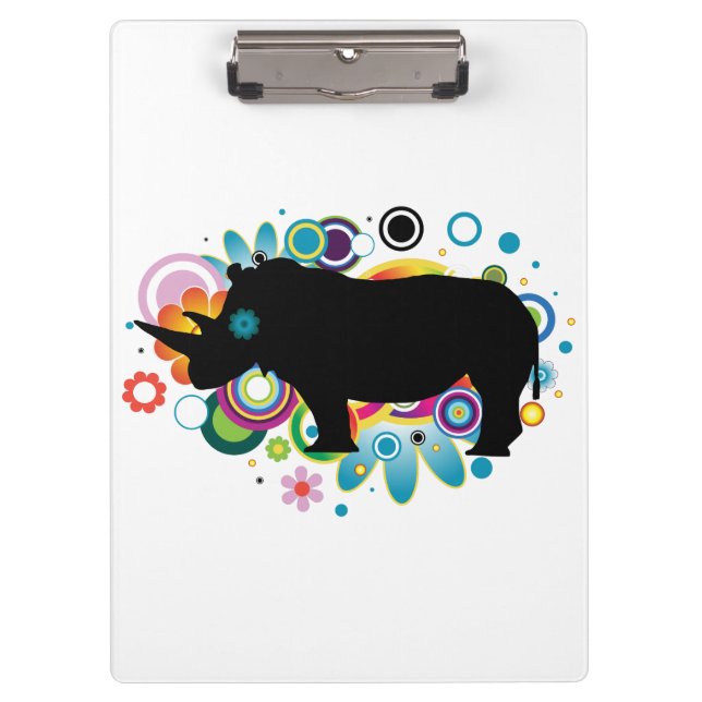 Pranchetas Área de transferência de abstrato Rhino (Frente)