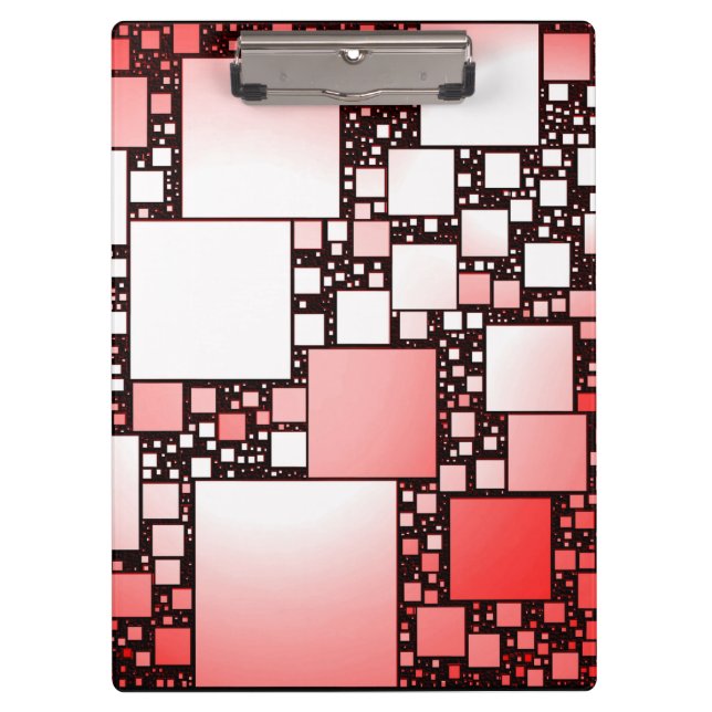 Pranchetas Área de Transferência de Dança Quadrada Vermelha e (Frente)
