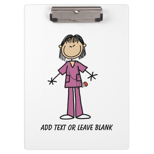 Pranchetas Área de Transferência de Enfermeira Asiática (Frente)