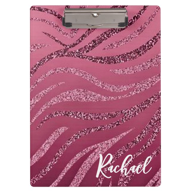 Pranchetas Área de Transferência de faixas de Zebra com Glitt (Frente)