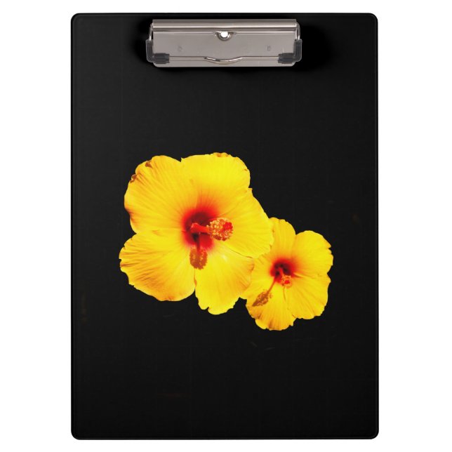 Pranchetas Área de Transferência de Hibiscus Amarela (Frente)