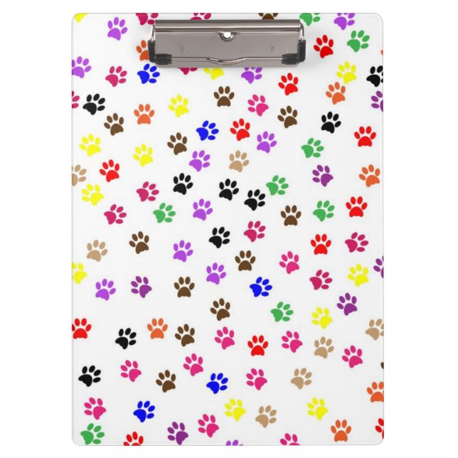 Pranchetas Área de transferência de impressão de pata (Frente)