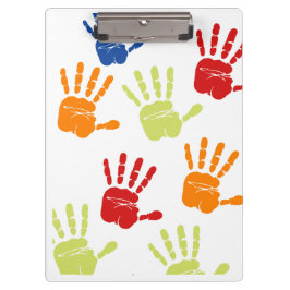 Pranchetas Área de transferência de impressão digital colorid