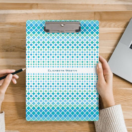 Pranchetas Área de Transferência de Padrão de Diamante Verde 