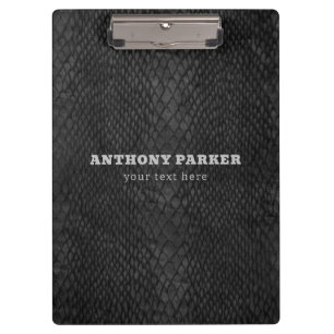 Pranchetas Área de Transferência de Padrão de Snakeskin Preto