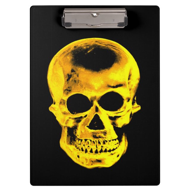 Pranchetas Área de transferência de Skull do ouro (Frente)